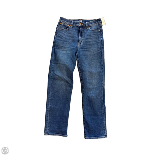 Jeans Straight By J. Crew In Blue Denim, Size: 4