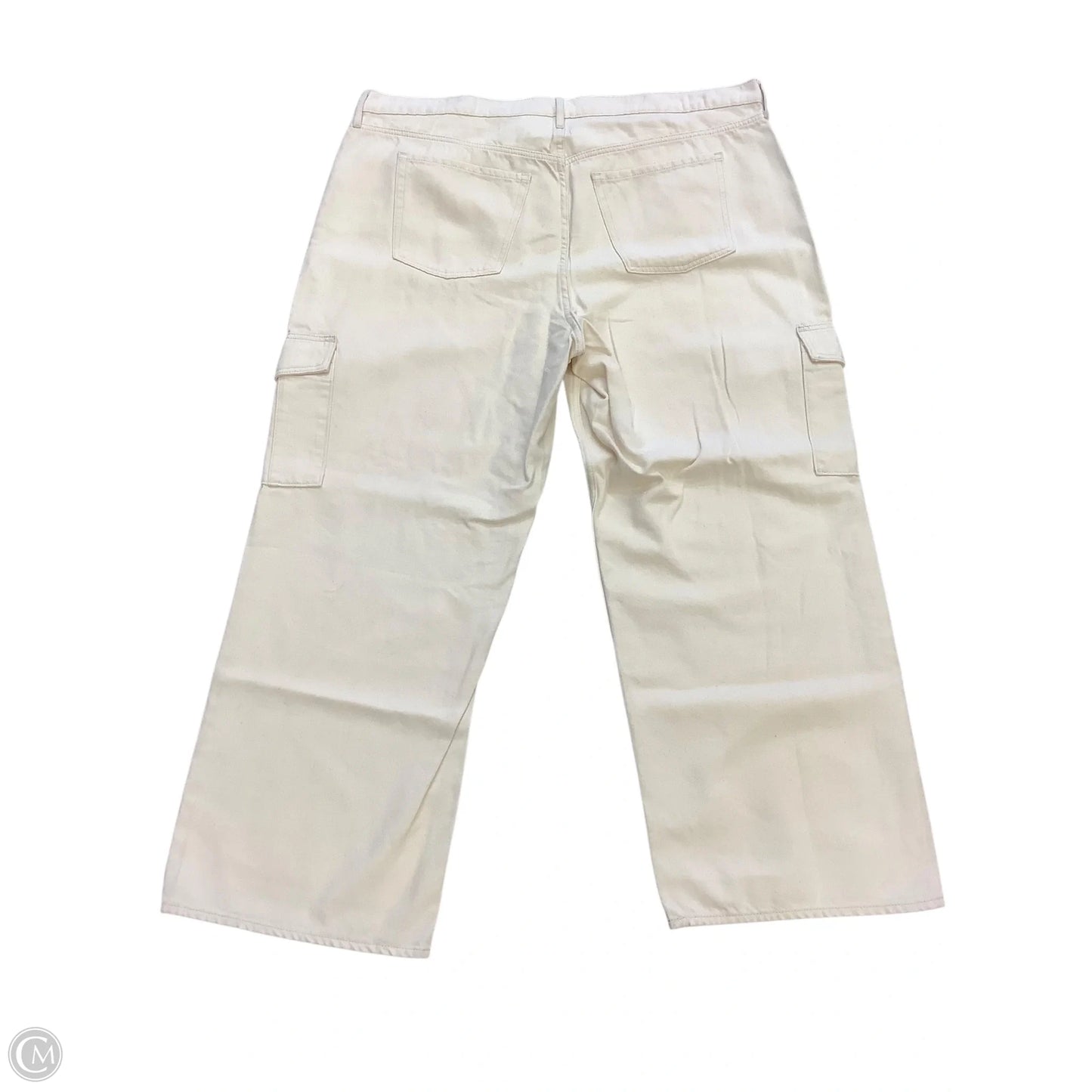 Jeans Wide Leg By Old Navy In Cream Denim, Size: 20