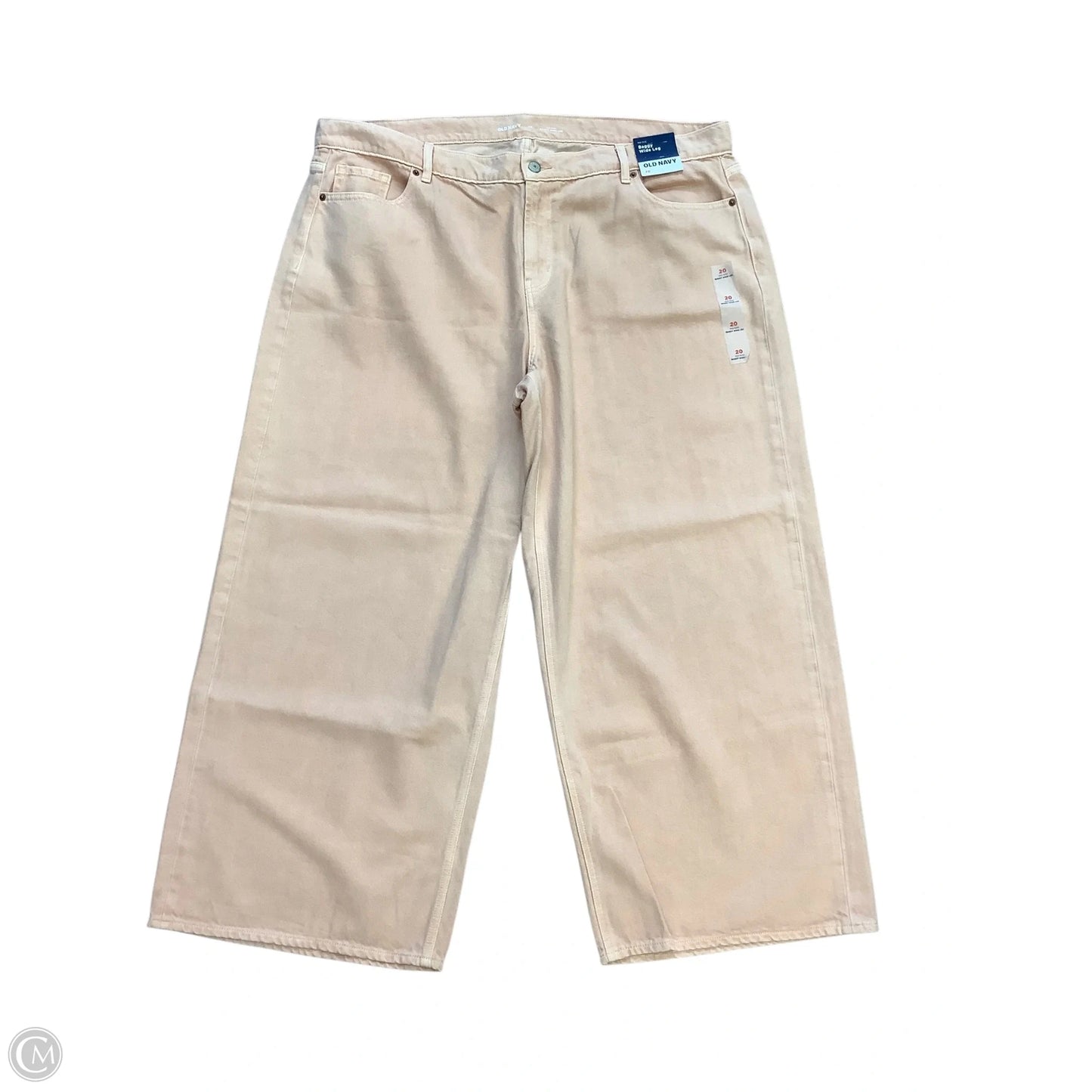 Jeans Wide Leg By Old Navy In Pink Denim, Size: 20