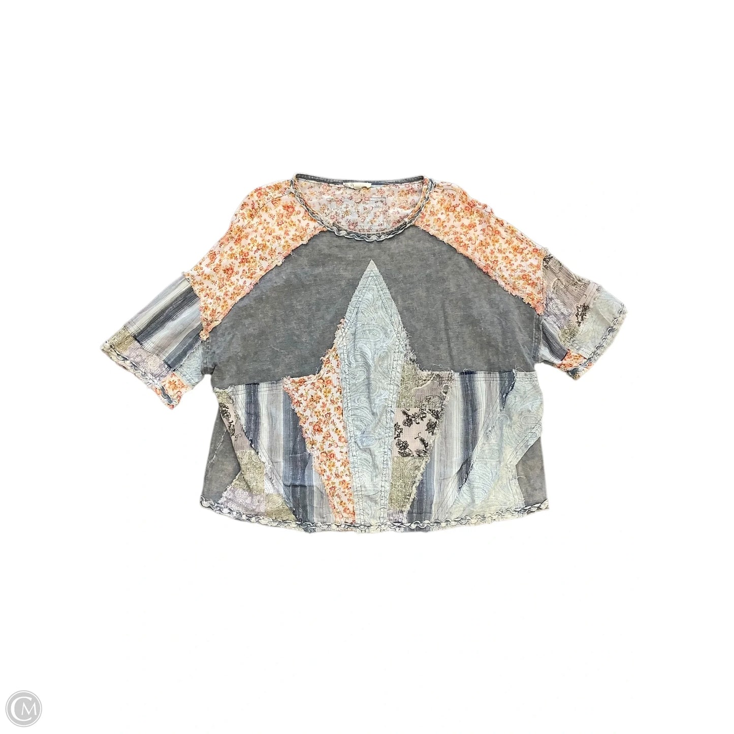 Top Short Sleeve By Oli & Hali In Blue, Size: M