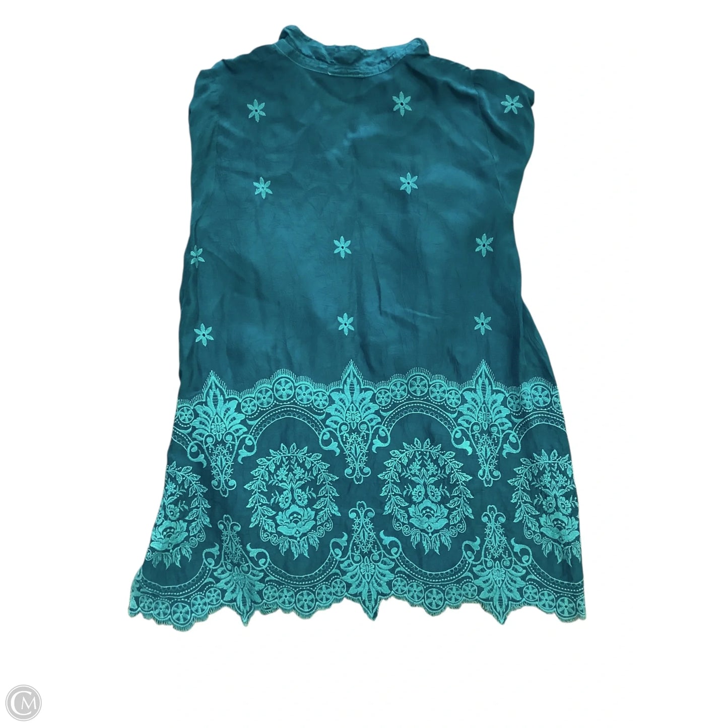 Tunic Long Sleeve By Johnny Was In Teal, Size: S