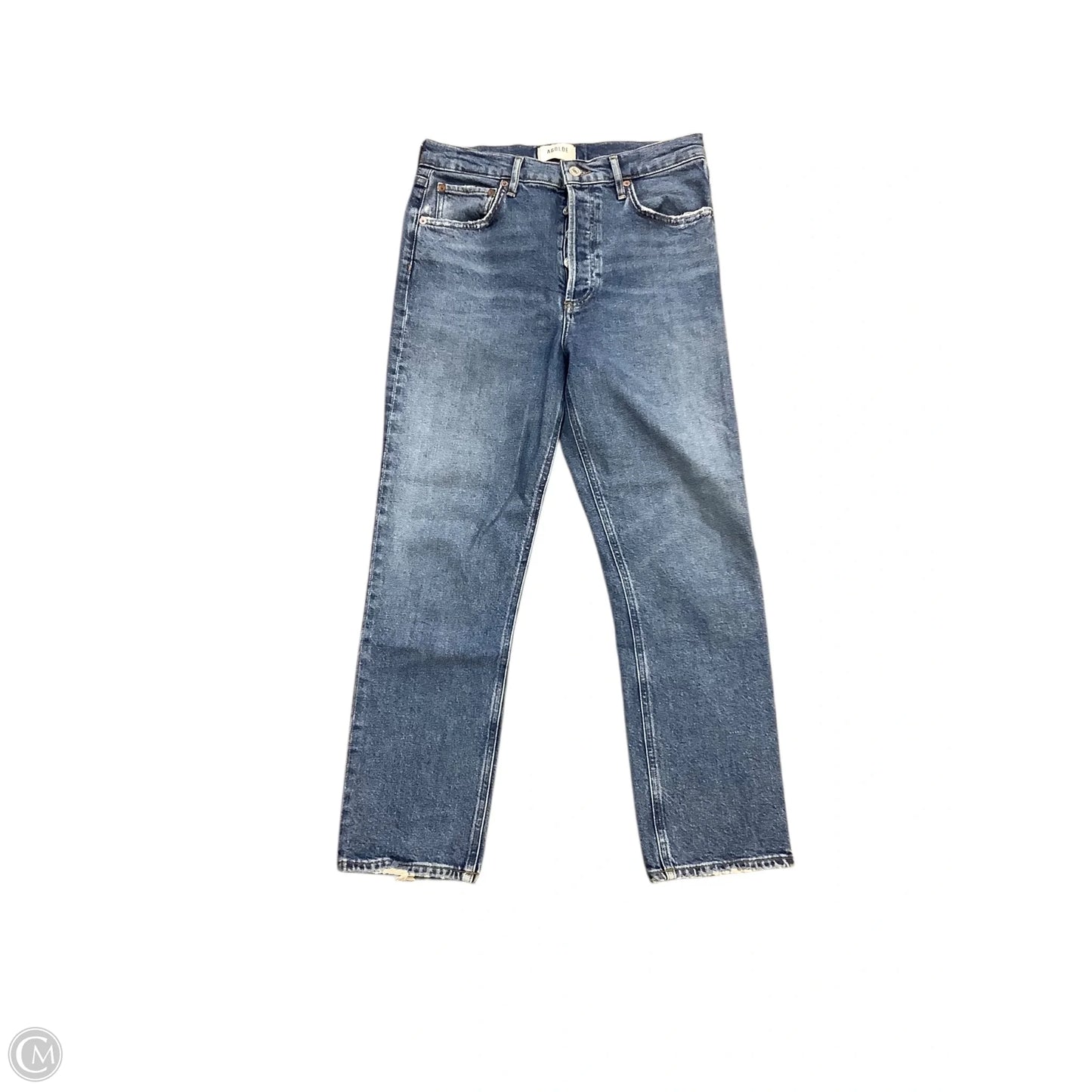 Jeans Straight By Agolde In Blue, Size: 6 (27)