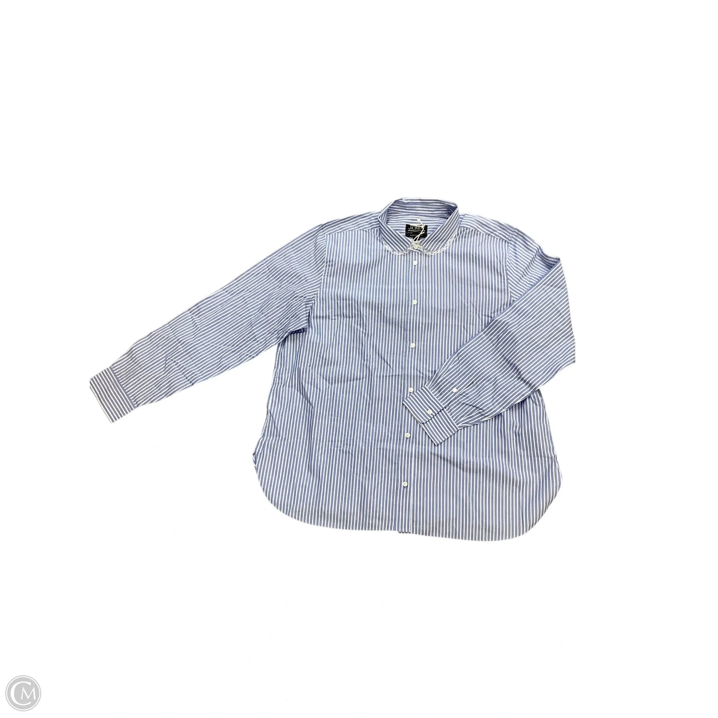 Top Long Sleeve By J. Crew In Blue & White, Size: 16