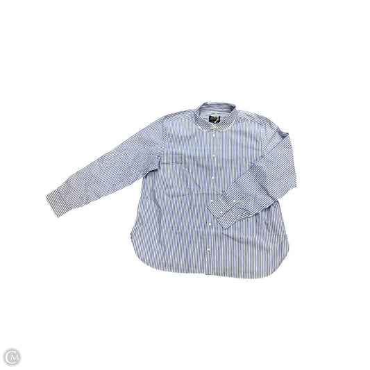 Top Long Sleeve By J. Crew In Blue & White, Size: 16