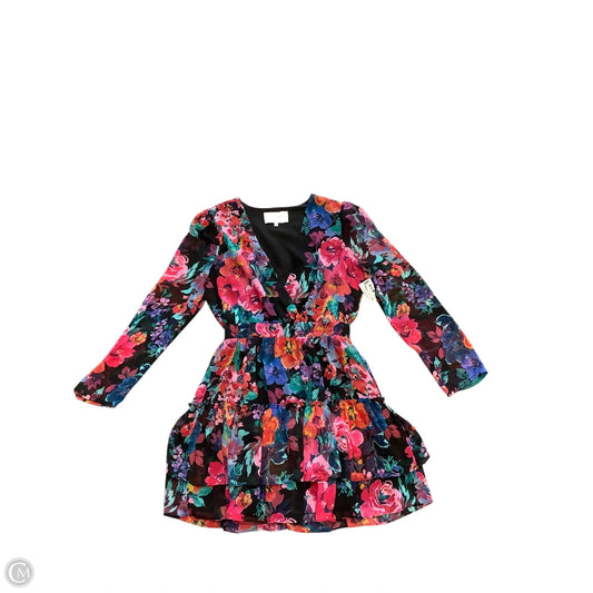 Dress Casual Midi By Clothes Mentor In Black & Red, Size: M