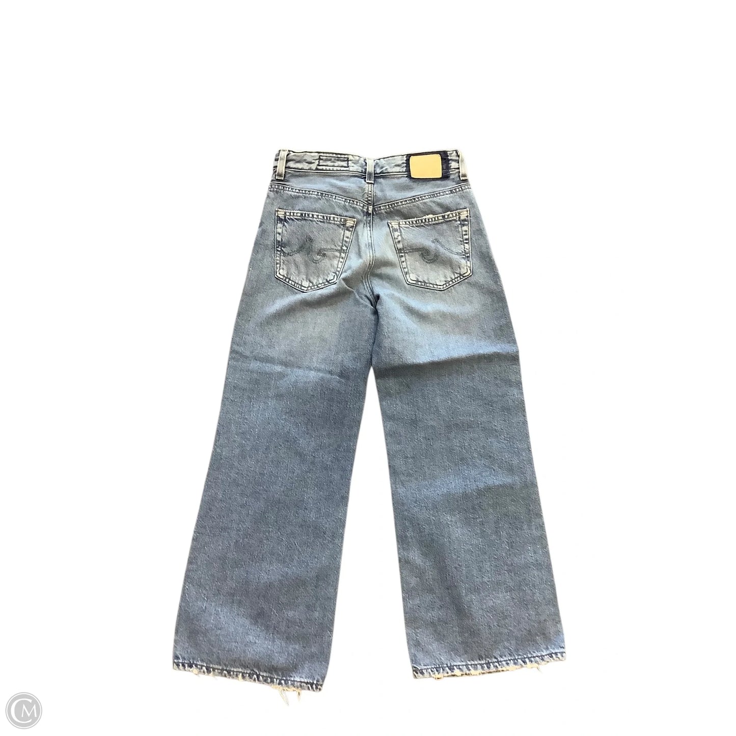 Jeans Wide Leg By Ag Jeans In Blue, Size: 4