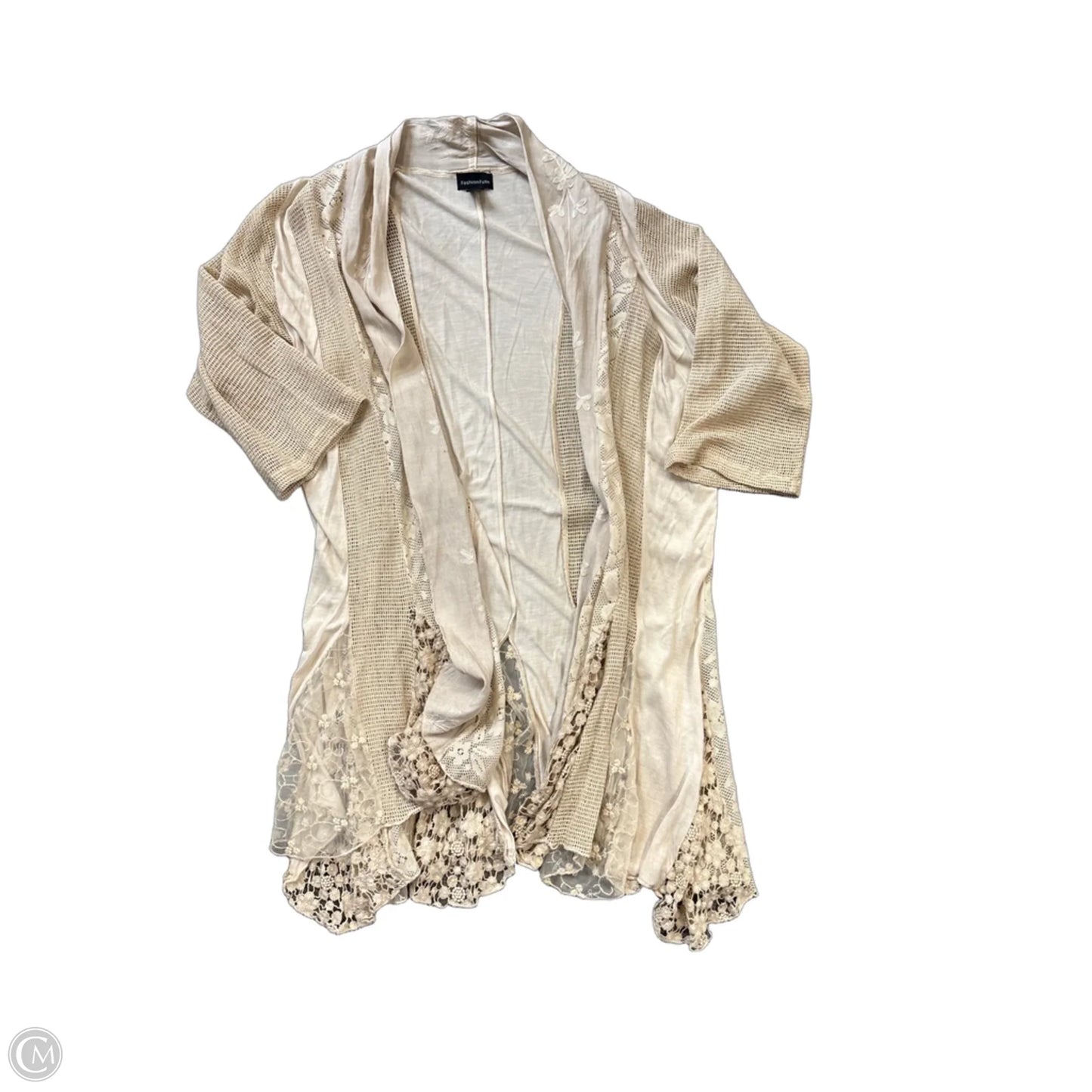 Cardigan By Clothes Mentor In Cream, Size: M