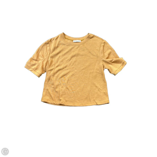 Top Short Sleeve By Ces Femme In Gold, Size: L