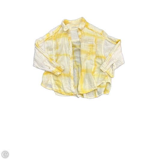 Top Long Sleeve By We The Free In Yellow, Size: S