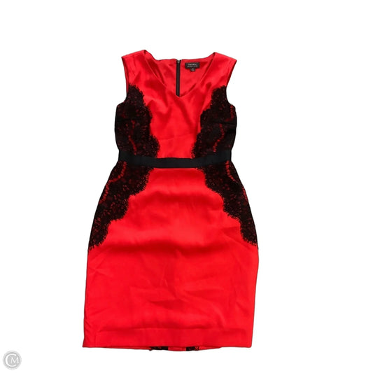 Dress Party Midi By Tahari By Arthur Levine In Red, Size: 6