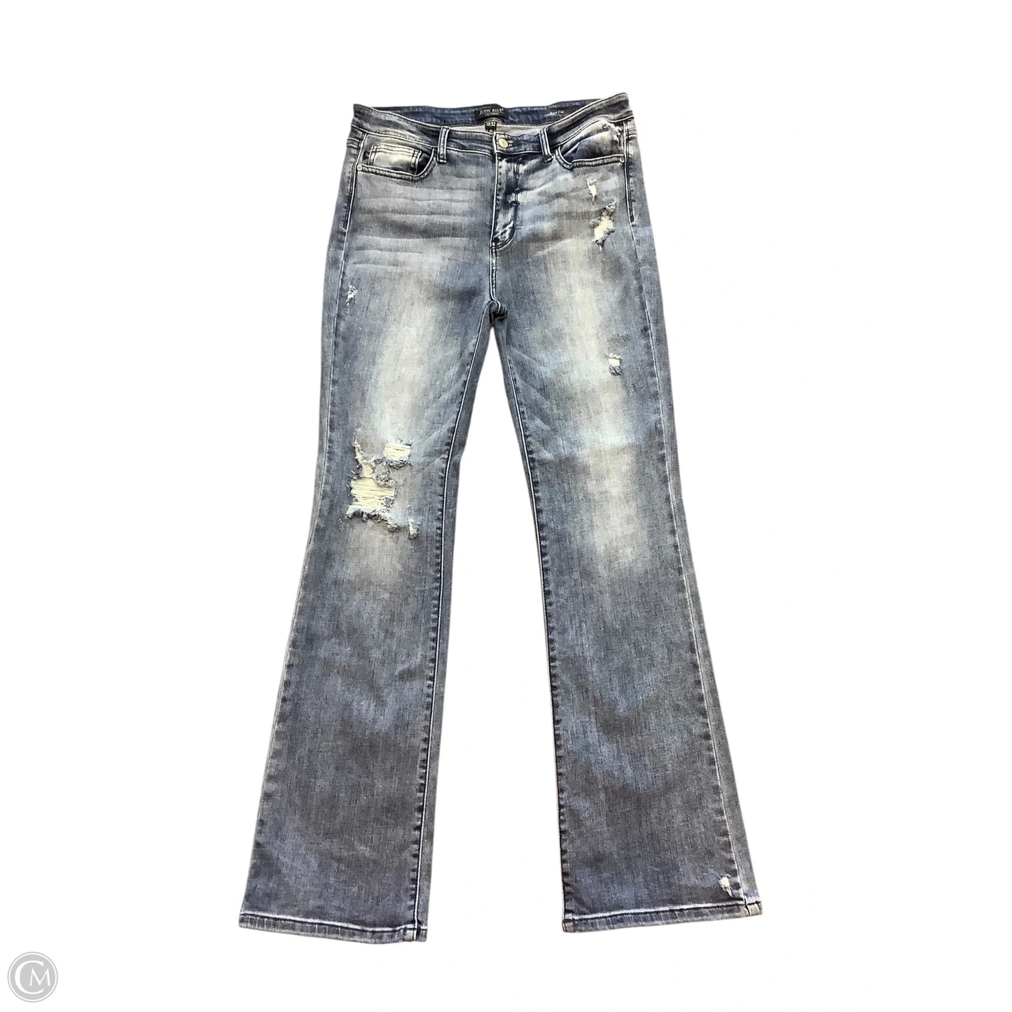 Jeans Straight By Judy Blue In Blue, Size: 15