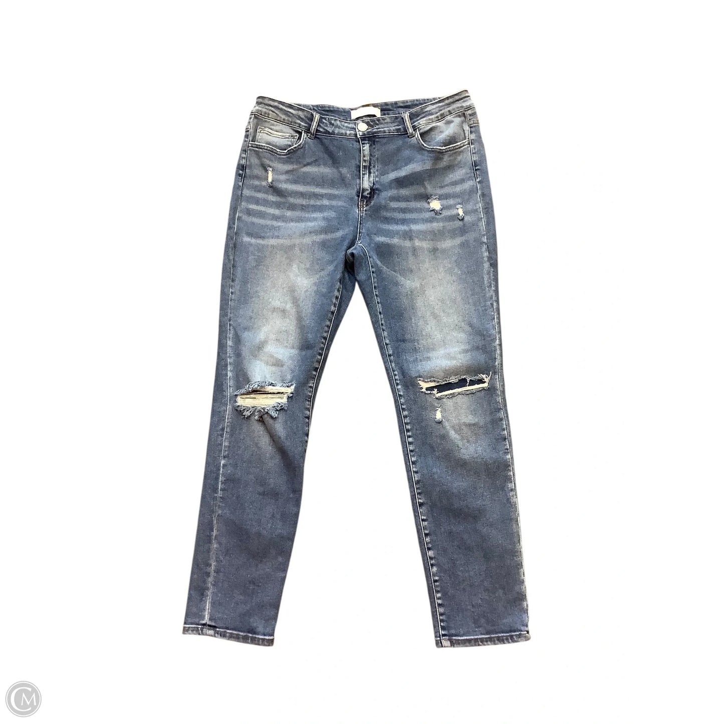 Jeans Straight By Vervet In Blue, Size: 16