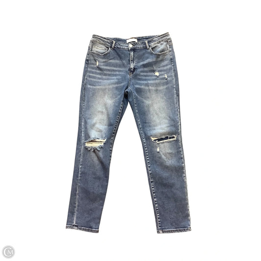 Jeans Straight By Vervet In Blue, Size: 16