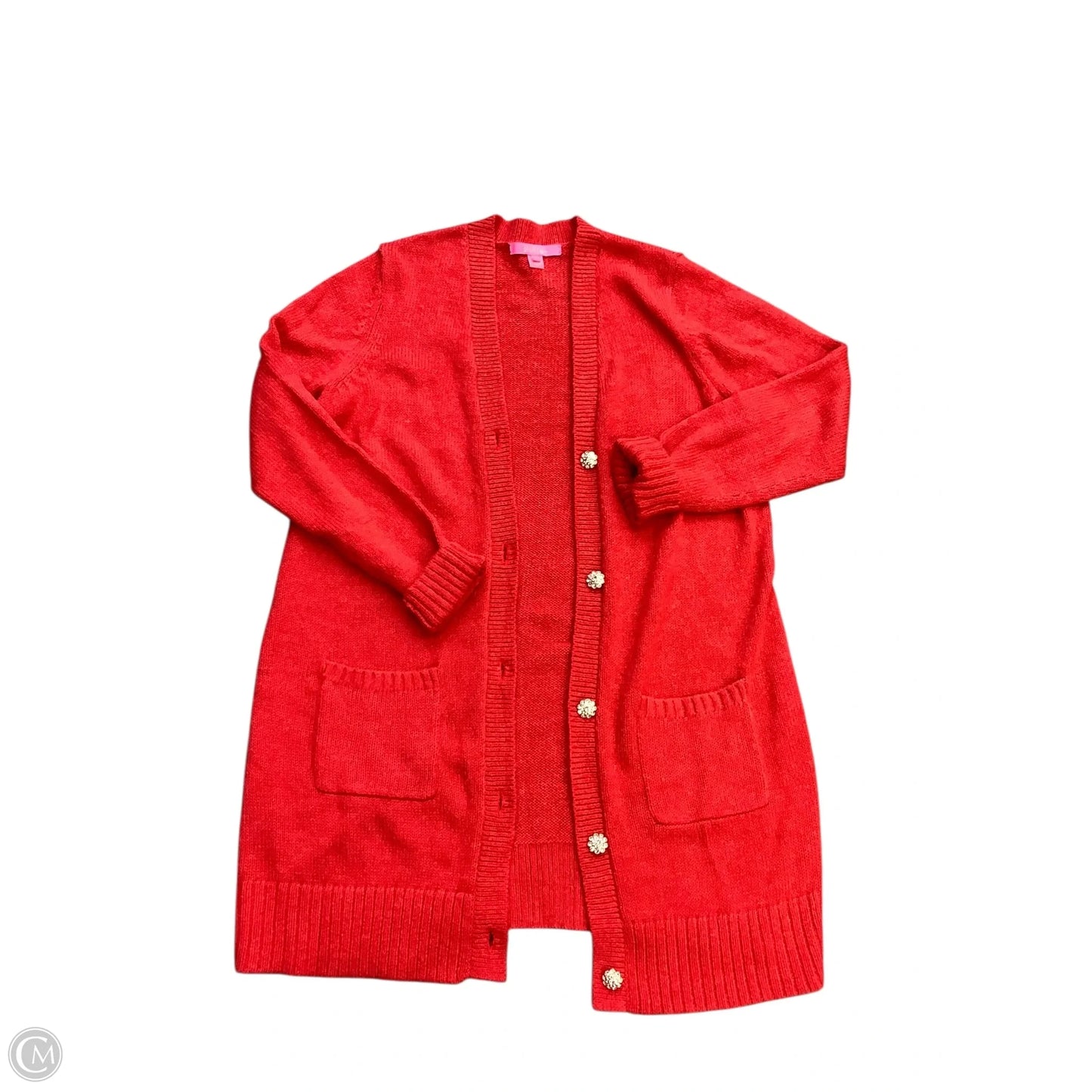 Cardigan Designer By Lilly Pulitzer In Red, Size: L