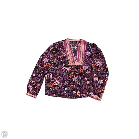 Top Long Sleeve By Current Air In Purple, Size: S