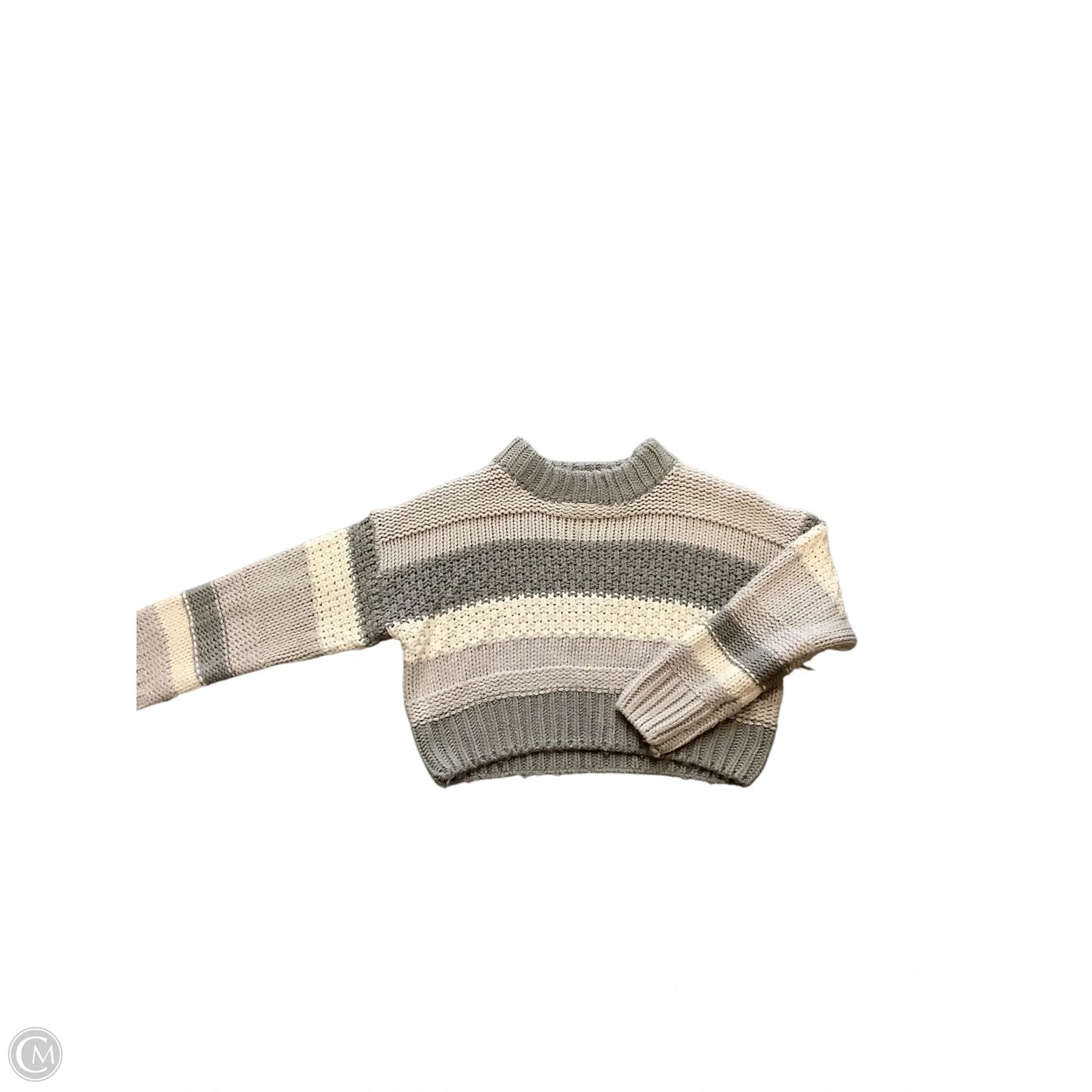 Sweater By Elan In Grey, Size: S