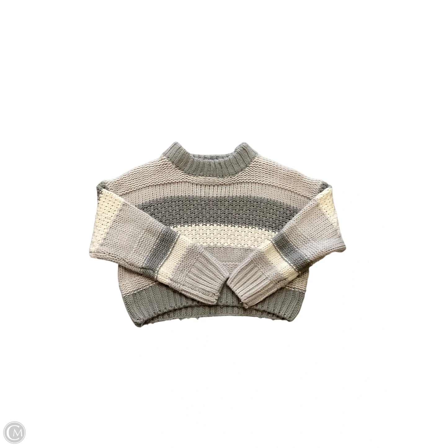 Sweater By Elan In Grey, Size: S