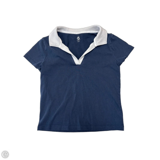 Top Short Sleeve By Lou And Grey In Blue & White, Size: Xs