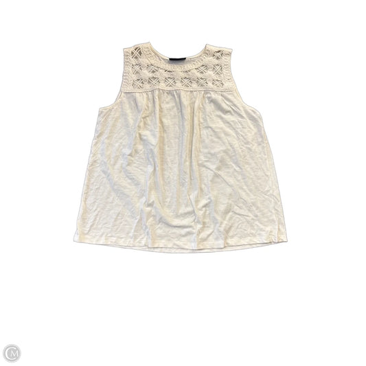 Top Sleeveless By Lane Bryant In Cream, Size: 18