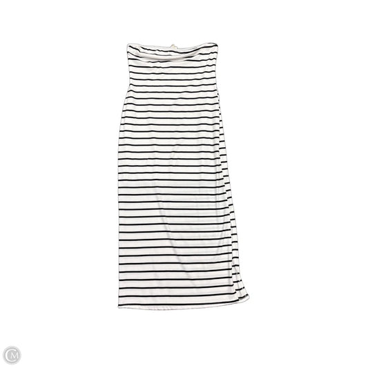 Dress Casual Maxi By See You Monday In Black & White, Size: Xl
