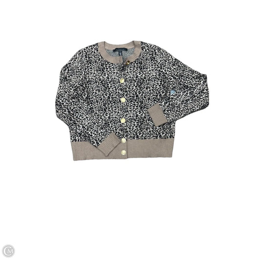 Sweater Cardigan By White House Black Market In Animal Print, Size: Xl