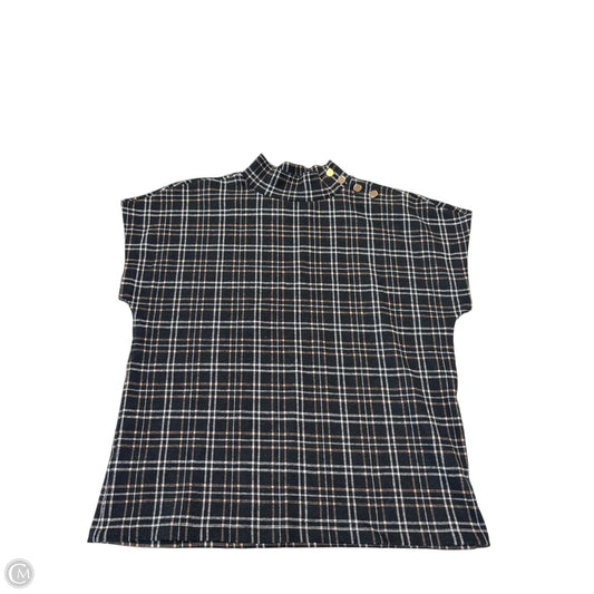 Top Short Sleeve By Ann Taylor In Black, Size: Xs