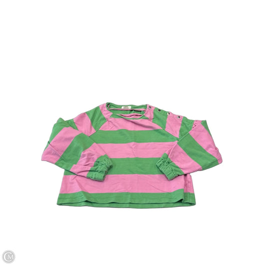 Top Long Sleeve By Anthropologie In Green & Pink, Size: Xs