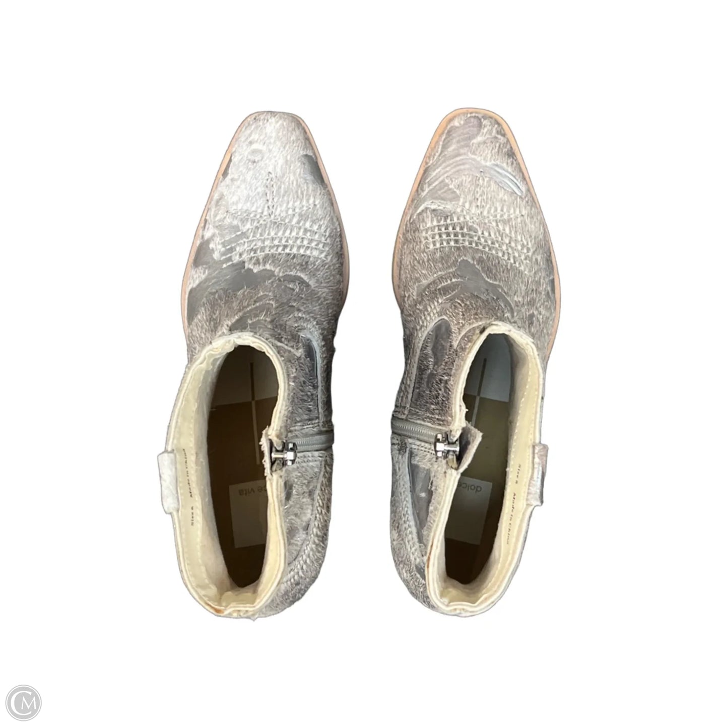 Boots Ankle Flats By Dolce Vita In Silver, Size: 6