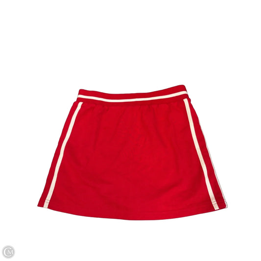 Skort By Clothes Mentor In Red & White, Size: M