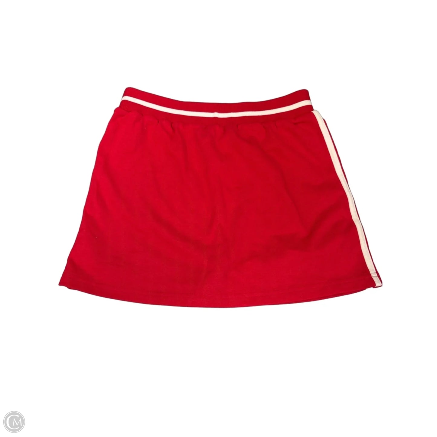Skort By Clothes Mentor In Red & White, Size: M