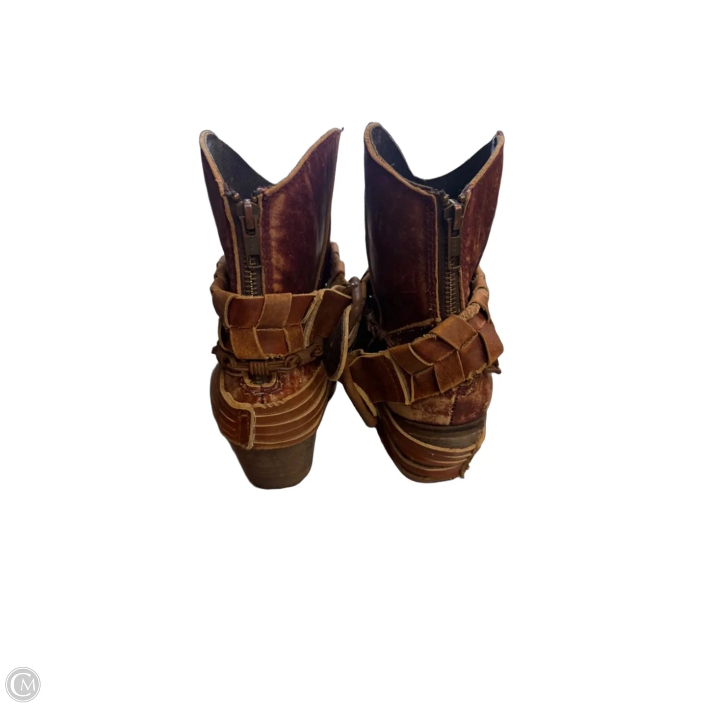 Boots Leather By Corral In Brown, Size: 9