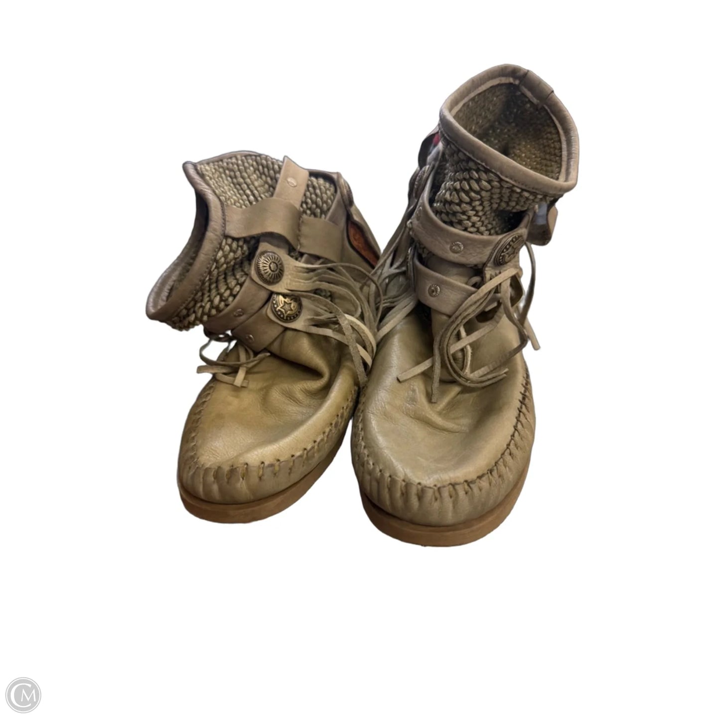 Boots Leather By Cma In Green, Size: 9