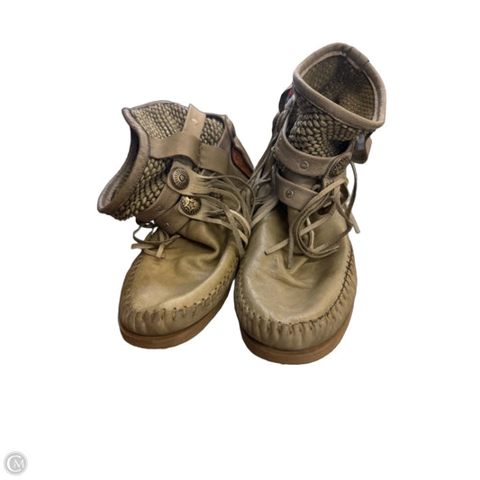 Boots Leather By Cma In Green, Size: 9