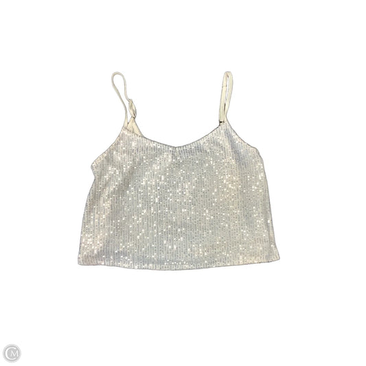 Top Sleeveless By Clothes Mentor In Cream, Size: M