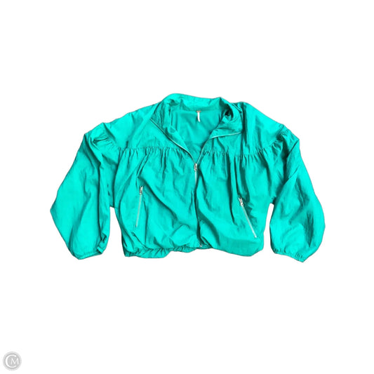 Athletic Jacket By Free People In Green, Size: L