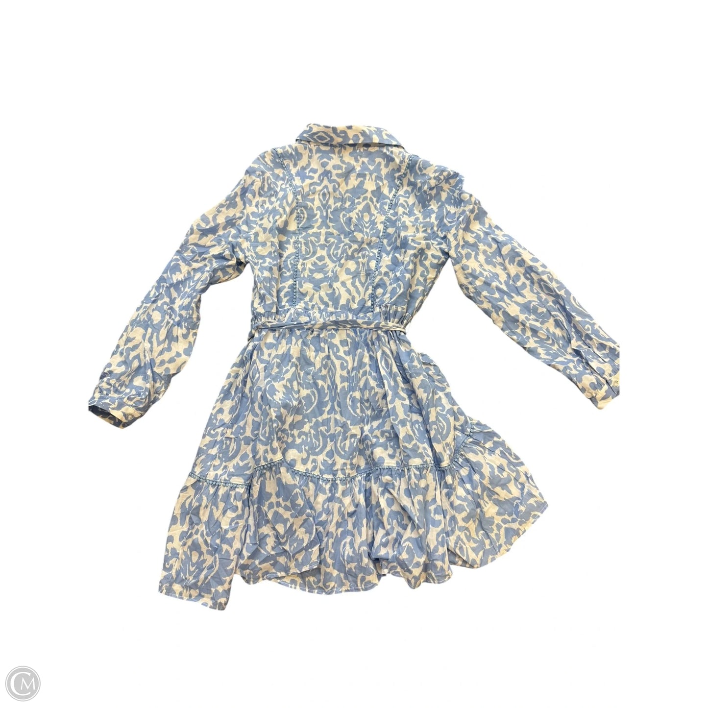 Dress Casual Midi By Ellen Tracy In Blue & White, Size: L
