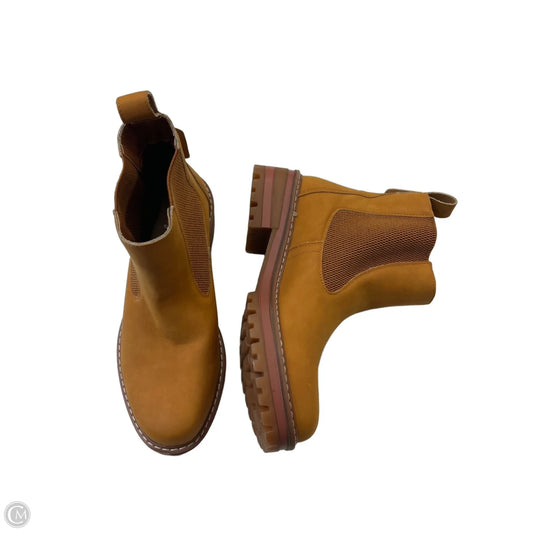 Boots Ankle Heels By Clothes Mentor In Tan, Size: 8