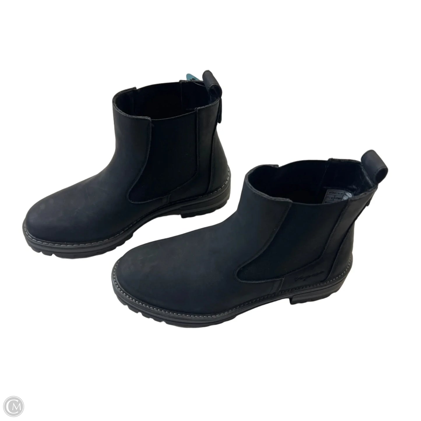 Boots Ankle Heels By Clothes Mentor In Black, Size: 8