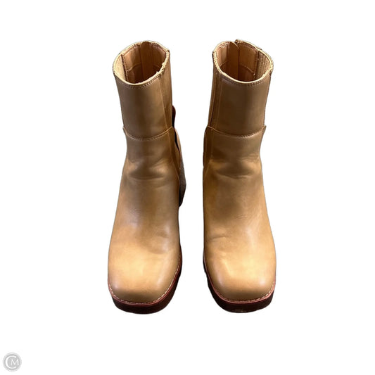 Boots Ankle Heels By Yellow Box In Tan, Size: 7.5