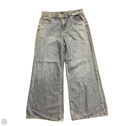 Jeans Wide Leg By Uniqlo In Blue, Size: 8