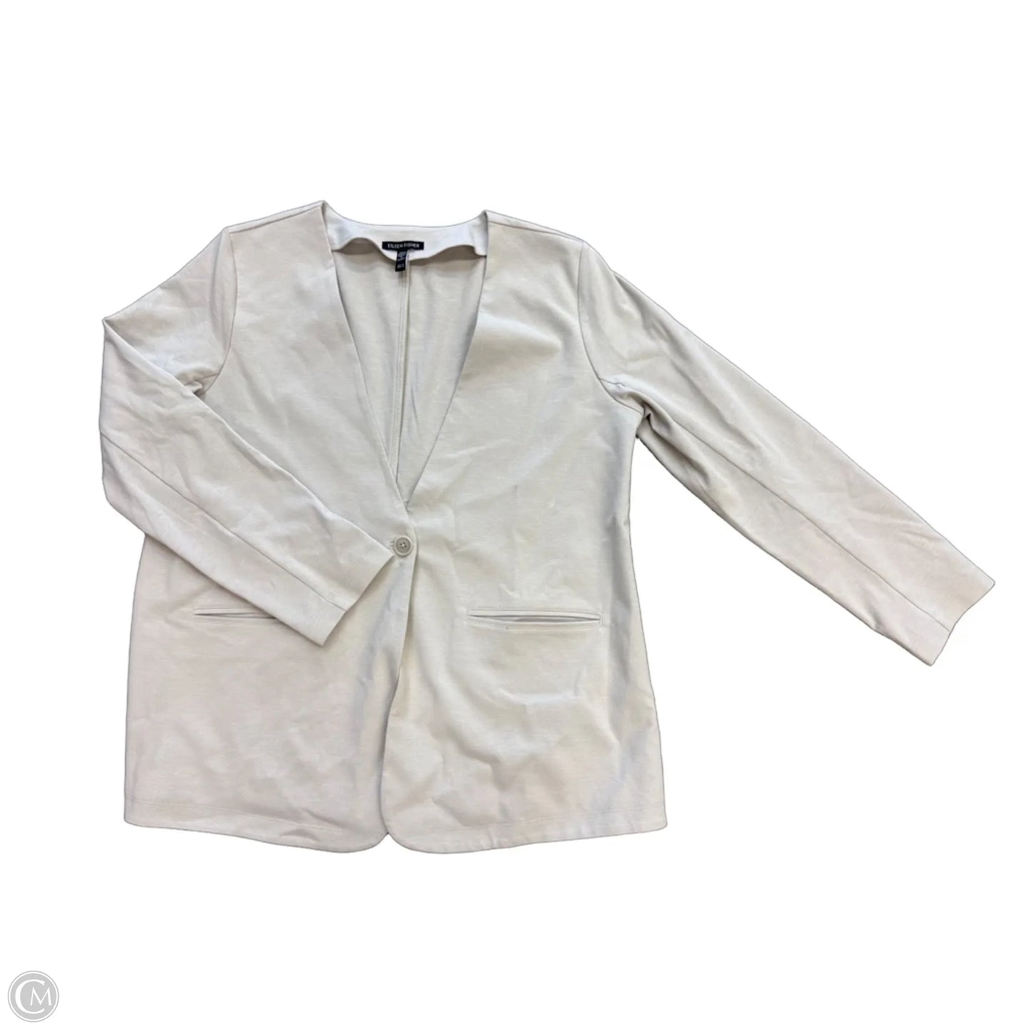 Blazer By Eileen Fisher In Beige, Size: M