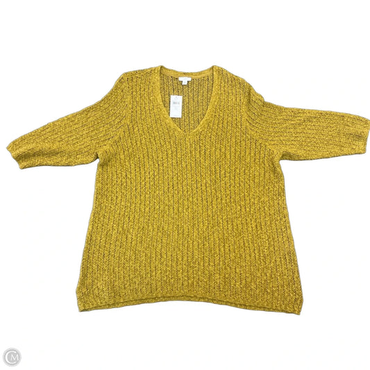 Sweater By J. Jill In Yellow, Size: 2x