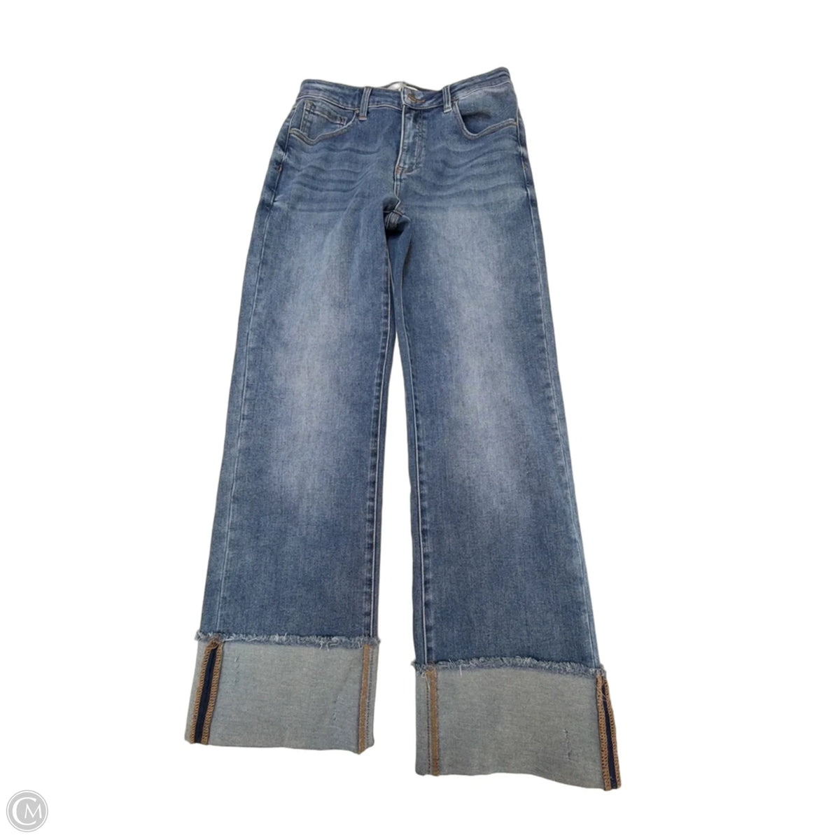 Jeans Cropped By Risen In Blue, Size: 12