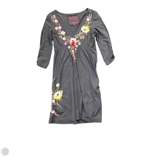 Dress Casual Midi By Johnny Was In Multi-colored, Size: Xs