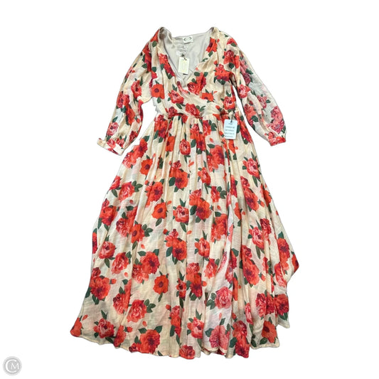 Dress Casual Maxi By Cmc In Multi-colored, Size: L