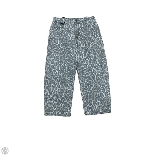 Jeans Straight By Good American In Animal Print, Size: 10