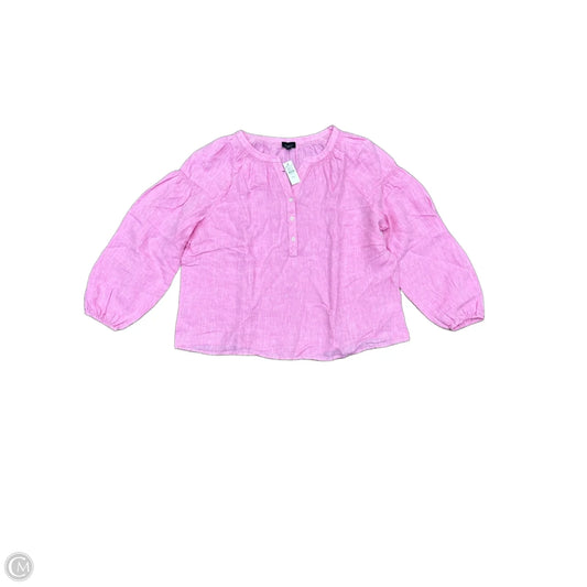 Top Long Sleeve By Talbots In Pink, Size: Xl
