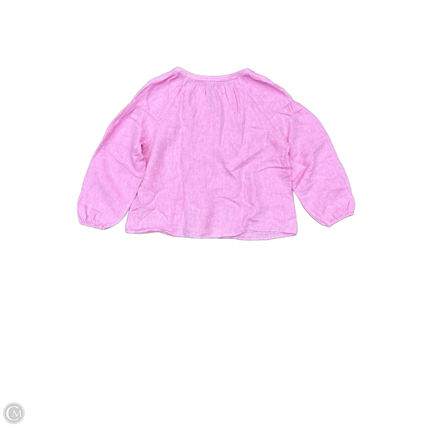 Top Long Sleeve By Talbots In Pink, Size: Xl