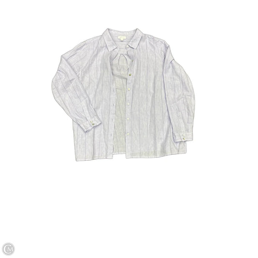 Top Long Sleeve By J. Jill In Purple, Size: L