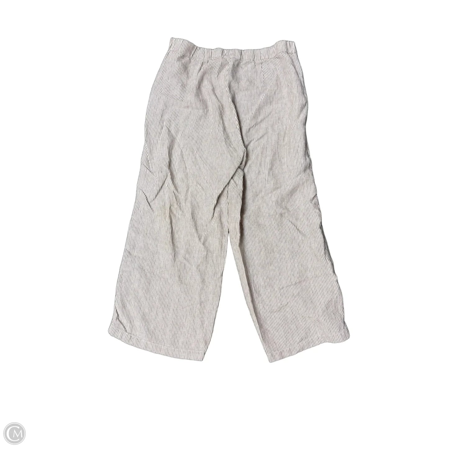 Pants Linen By J. Jill In Tan & White, Size: S